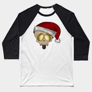 Skull with Lightbulb Baseball T-Shirt